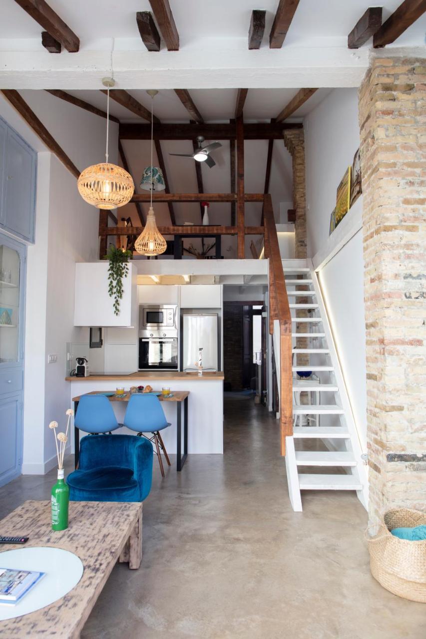 ולנסיה Florit Flats - Charming Apartment With Interior Terrace In Cabanyal Near The Beach מראה חיצוני תמונה